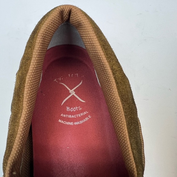 Twisted X Men's Size 12M Slip On Driving Moccasin, Brown Leather Loafer SMUMDMS4 - Picture 9 of 11